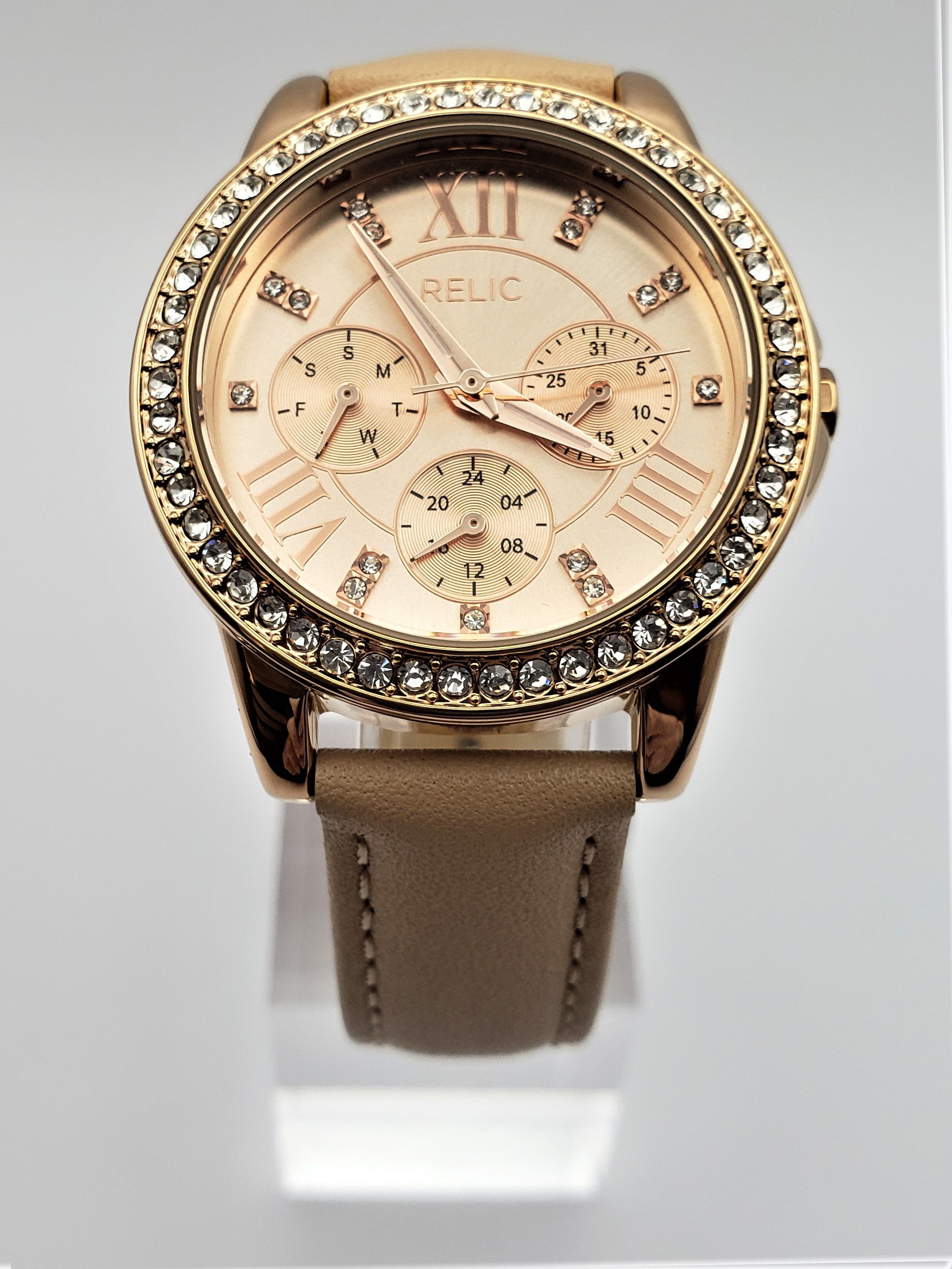 Relic by Fossil Women s Layla Rose Gold Quartz Dress Watch