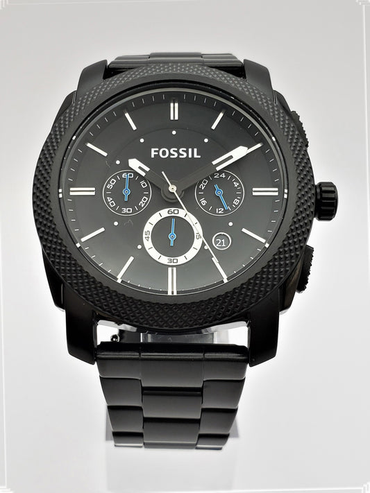 Fossil Men's Machine Black Chronograph Watch