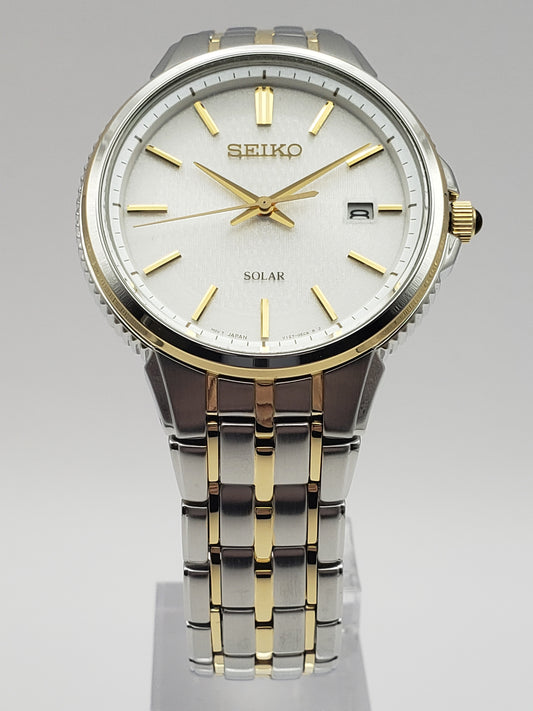 Seiko Men's Two-Tone Stainless Steel Solar Watch