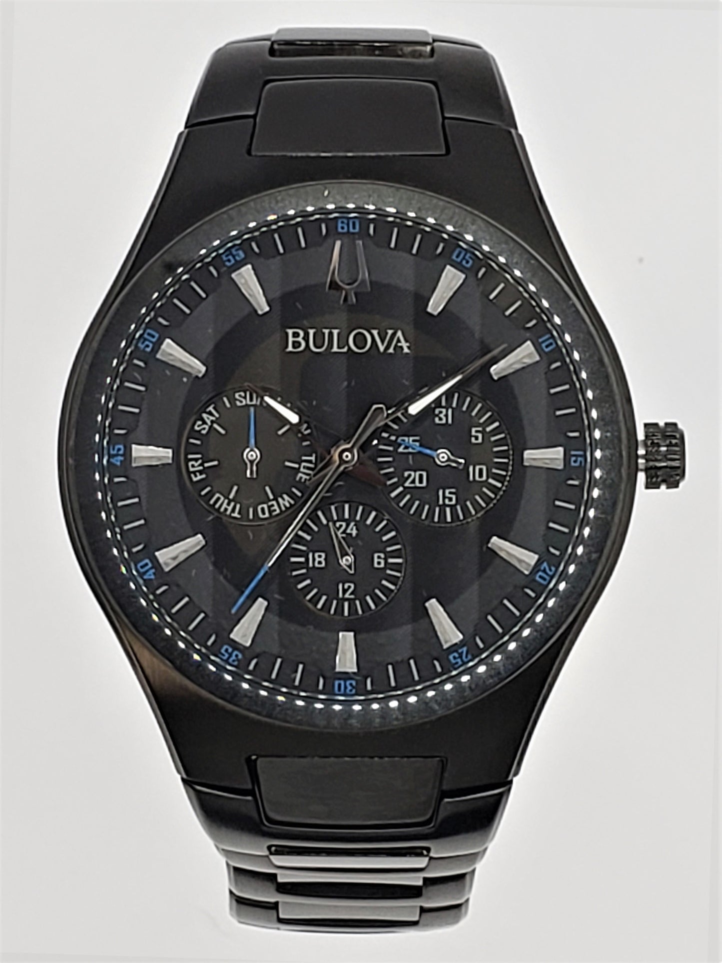 Bulova Men's Black Classic Stainless Steel Dress Watch