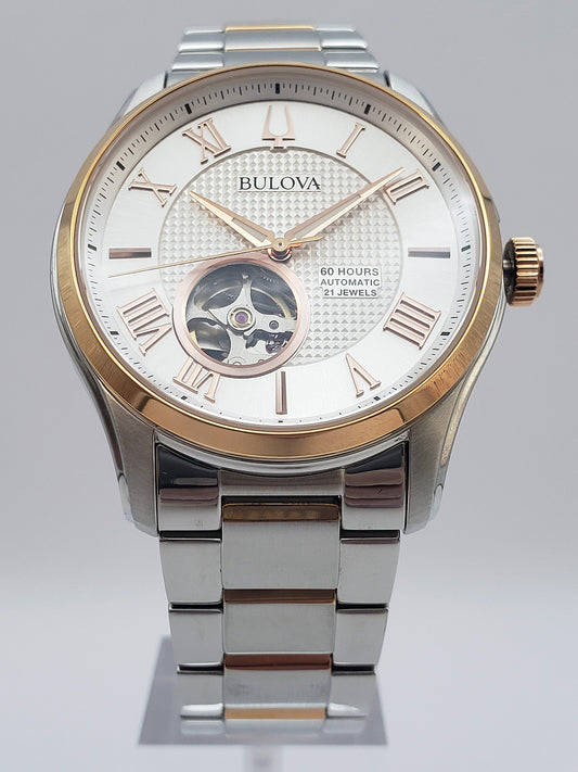Bulova Men's Automatic Silver-White Sapphire Watch