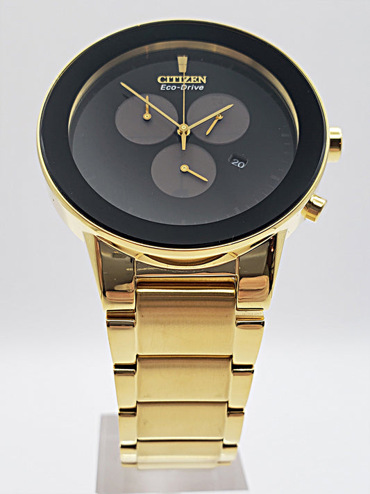 Citizen Men's Eco-Drive Gold Axiom Chronograph Watch
