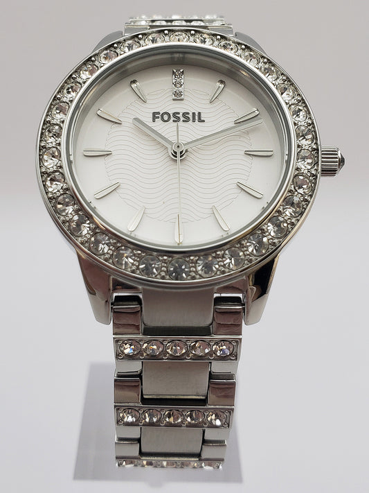 Fossil Women's Jesse Crystal-Accented Dress Watch